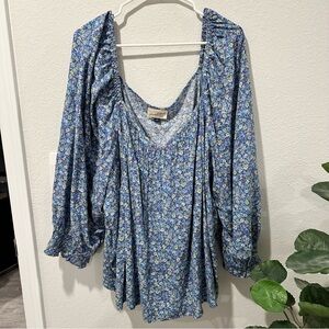 Universal Thread Long Sleeve Floral Blouse